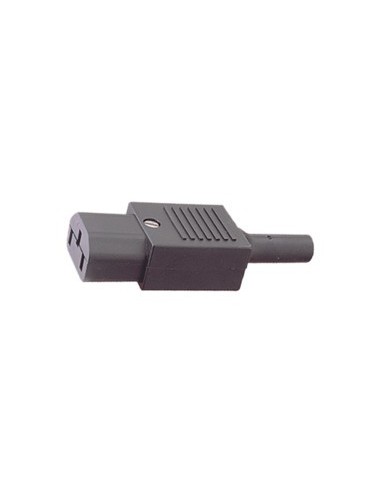Conector IEC 320 hembra desmontable.