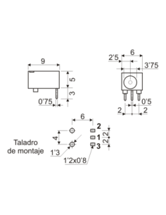 BASE DE ALIMENTACIÓN PCB 1.3MM 2