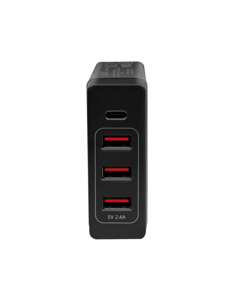 Cargador de mesa USB, 3 puertos USB-A + 1 puerto USB-C (PD), 72 W