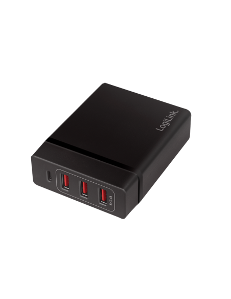 Cargador de mesa USB, 3 puertos USB-A + 1 puerto USB-C (PD), 72 W