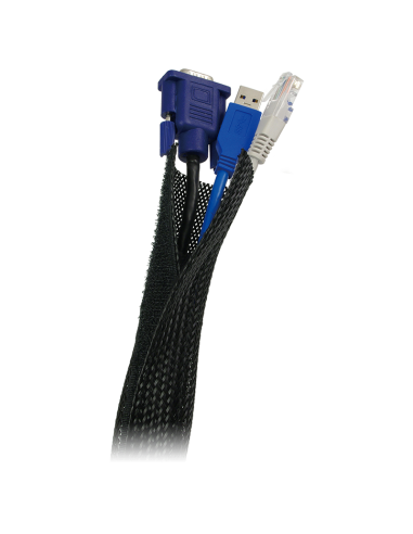 CUBRECABLE FLEXIBLE NEGRO 1.8M