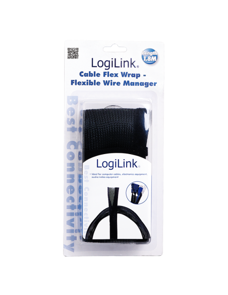 CUBRECABLE FLEXIBLE NEGRO 1.8M