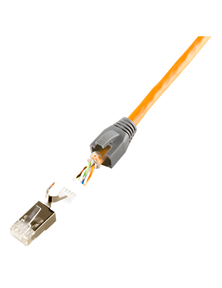 Conector modular RJ45, Categoría 8.1 / 6A, blindado 10 uds