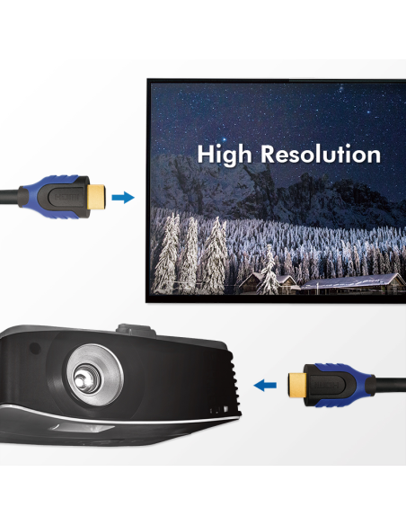 Cable HDMI  4K / 60 Hz 7.5 M