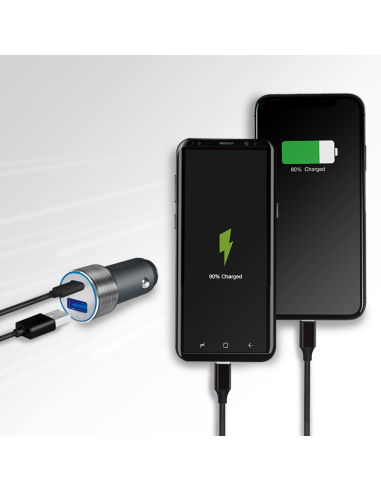 Cargador De Coche - 1x USB-C PD 1x USB-A QC - 36 W