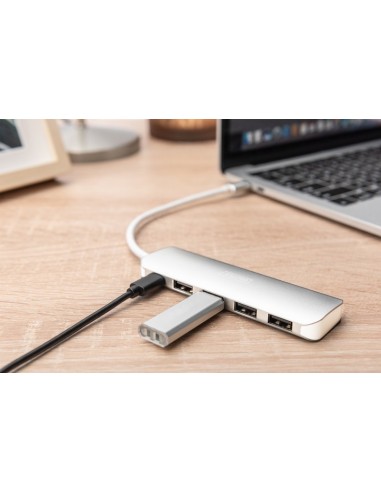 HUB USB-C ™ de 4 puertos USB 3.0 + PD