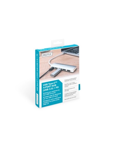 HUB USB-C ™ de 4 puertos USB 3.0 + PD