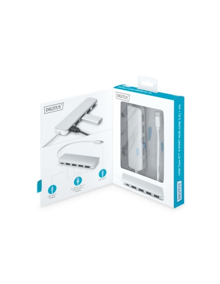 HUB USB-C ™ de 4 puertos USB 3.0 + PD