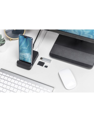 Estación de acoplamiento para smartphone USB-C™, 7 puertos