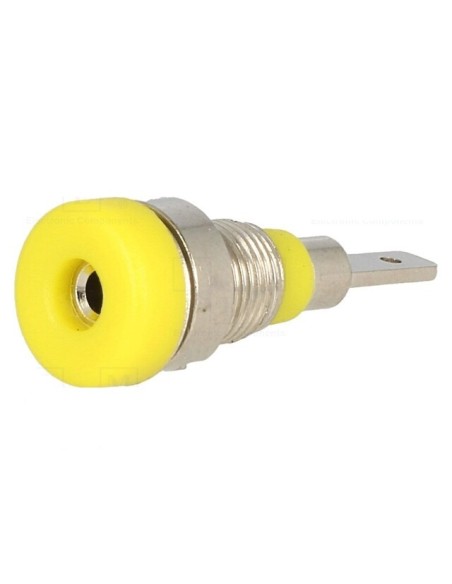 BANANA HEMBRA AMARILLA 2MM CHASIS 10A