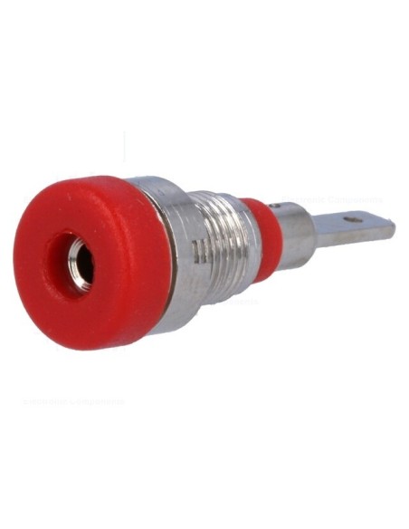 BANANA HEMBRA ROJA 2MM CHASIS 10A