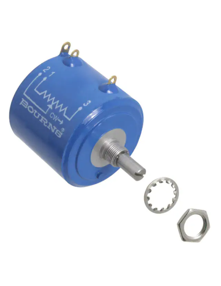 POTENCIOMETRO 200 OHMS PRECISIÓN BOURNS 10 VUELTAS