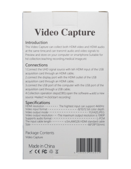 Capturador HDMI a USB