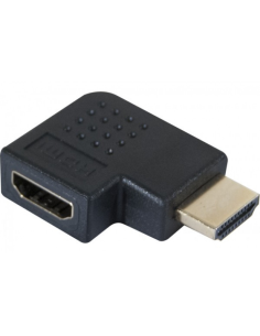 Adaptador HDMI Macho a Hembra codo plano (270°) - Modelo a 2