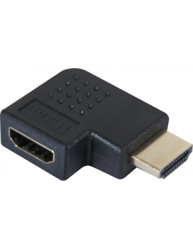 Adaptador HDMI Macho a Hembra codo plano (270°) - Modelo a
