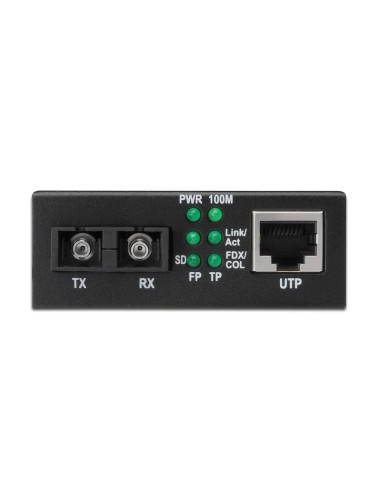 Convertidor de medios Fast Ethernet RJ45 / SC