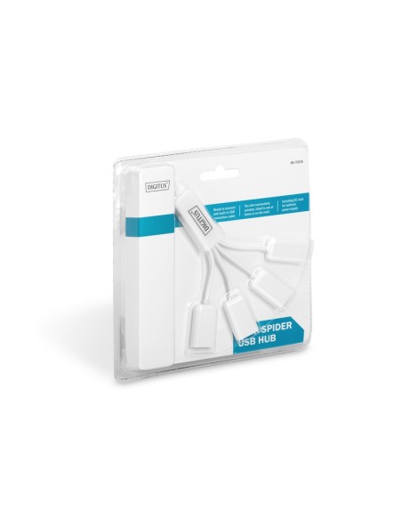 HUB USB 2.0 4x en cable flexible