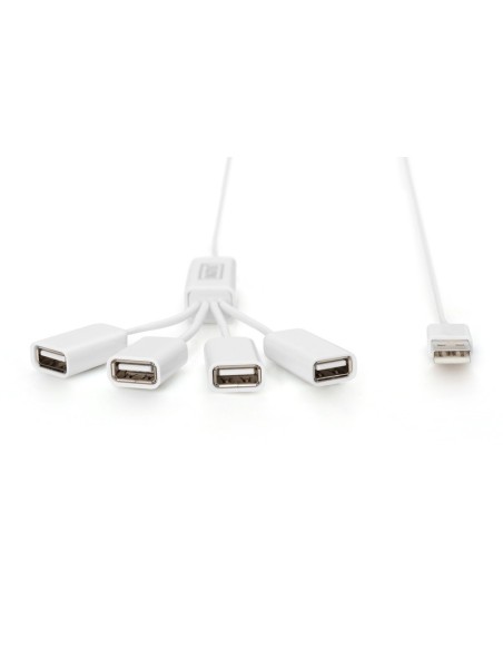 HUB USB 2.0 4x en cable flexible