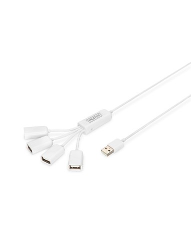HUB USB 2.0 4x en cable flexible