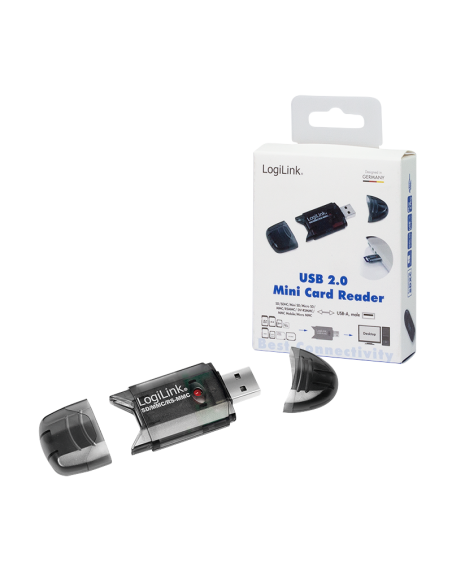 Lector de tarjetas USB 2.0, SD/MMC/RS-MMC