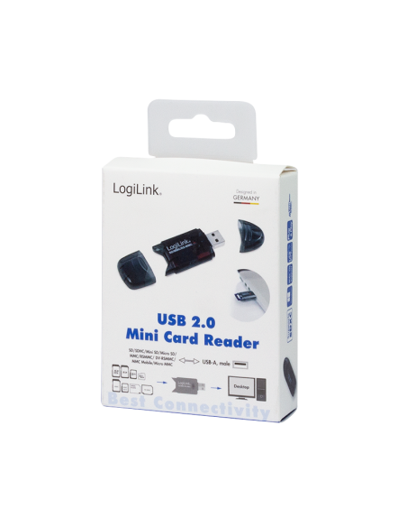 Lector de tarjetas USB 2.0, SD/MMC/RS-MMC