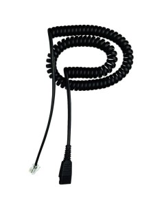 Cable Quick Disconnect rizado para GN Netcom Jabra