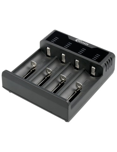 CARGADOR BATERÍAS CILÍNDRICAS DE ION-LITIO/NI-MH 4 CANALES