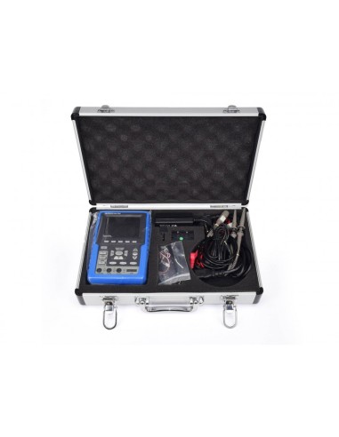 Osciloscopio + Multímetro (20 MHz, 100 MS/s, 400V/20 A) con USB