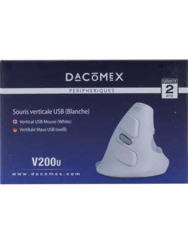 Ratón vertical USB blanco V200u