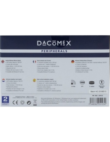 Ratón vertical USB inalambrico V200w