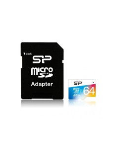 Tarjeta Micro SD 64GB Clase 10-Adaptador 2