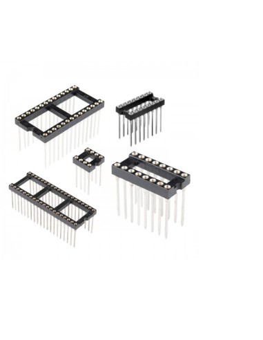 ZOCALO DIL 28 PINS TORNEADO WW