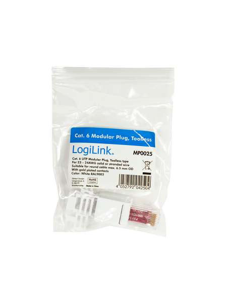 Conector Cat6 UTP sin herramienta