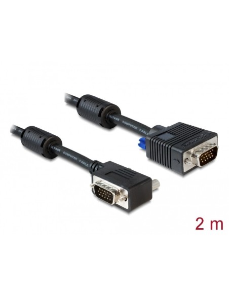 CABLE SVGA 2MTS M/M ACODADO 90°
