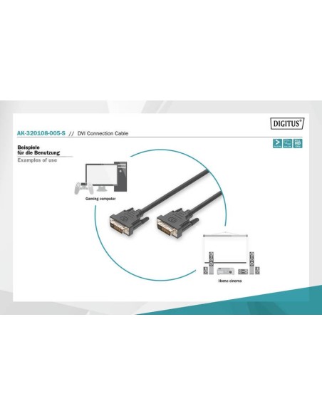 CABLE 0.5MTS DVI-D M/M