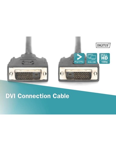 CABLE 0.5MTS DVI-D M/M