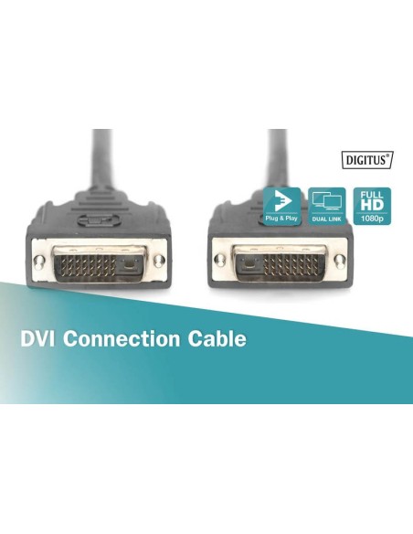 CABLE 0.5MTS DVI-D M/M