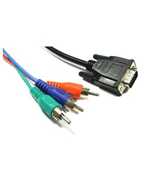 CABLE VGA A 3XRCA MACHO 1.80MTS.