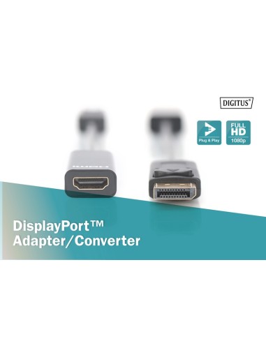 ADPATADOR DISPLAY PORT HDMI M/H 0.15MTS.