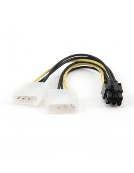 Cable adaptador de alimentación interno para PCI Express, 6 pines a Molex x 2 piezas