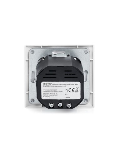 Enchufe de seguridad para el montaje empotrado con 1 USB Type C™, 1 USB A