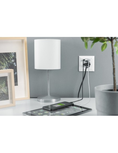 Enchufe de seguridad para el montaje empotrado con 1 USB Type C™, 1 USB A