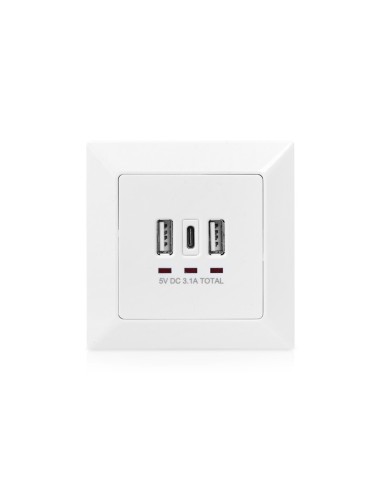 Caja de carga para smartphones/tabletas con 2 USB A, 1 USB Type C™, 3100 mA, UP