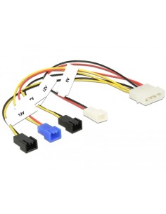 Cable de alimentación Molex 4 pin macho - 4 x 2 pin ventilador 20cm 2
