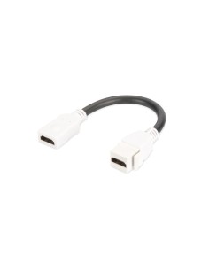 Módulo Keystone HDMI 2.0 con cable de 12 cm (Hembra/Hembra)