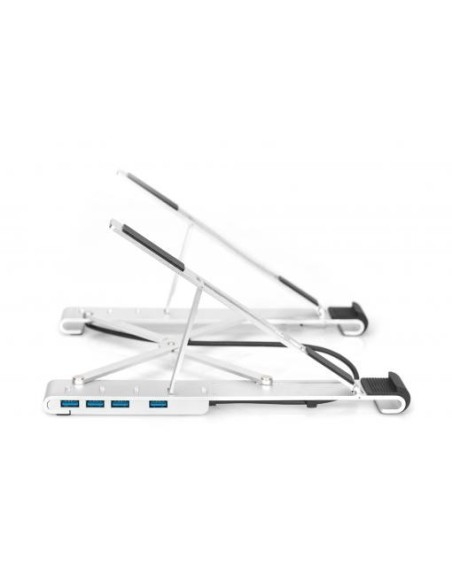 Soporte variable para notebook con hub USB-C™ integrado, 5 puertos