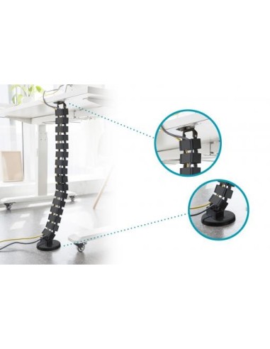 Guía pasacables flexible de longitud ajustable