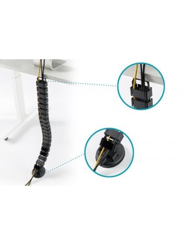 Guía pasacables flexible de longitud ajustable