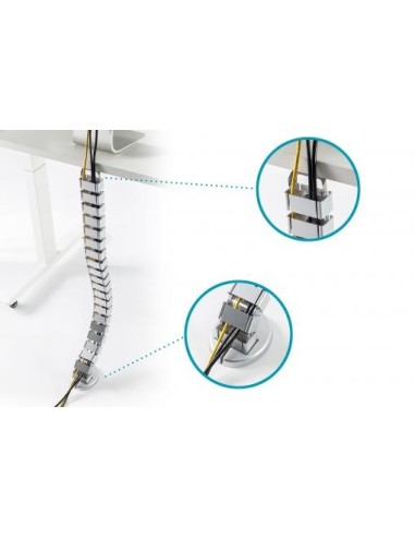 Guía pasacables flexible de longitud ajustable