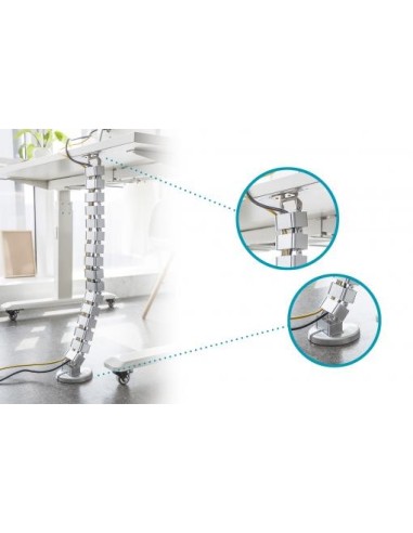 Guía pasacables flexible de longitud ajustable